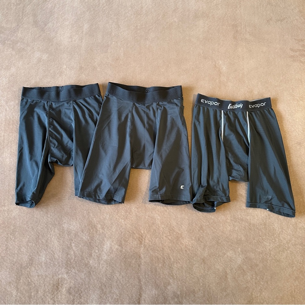 Eastbay Black Compression Shorts 3 Pairs